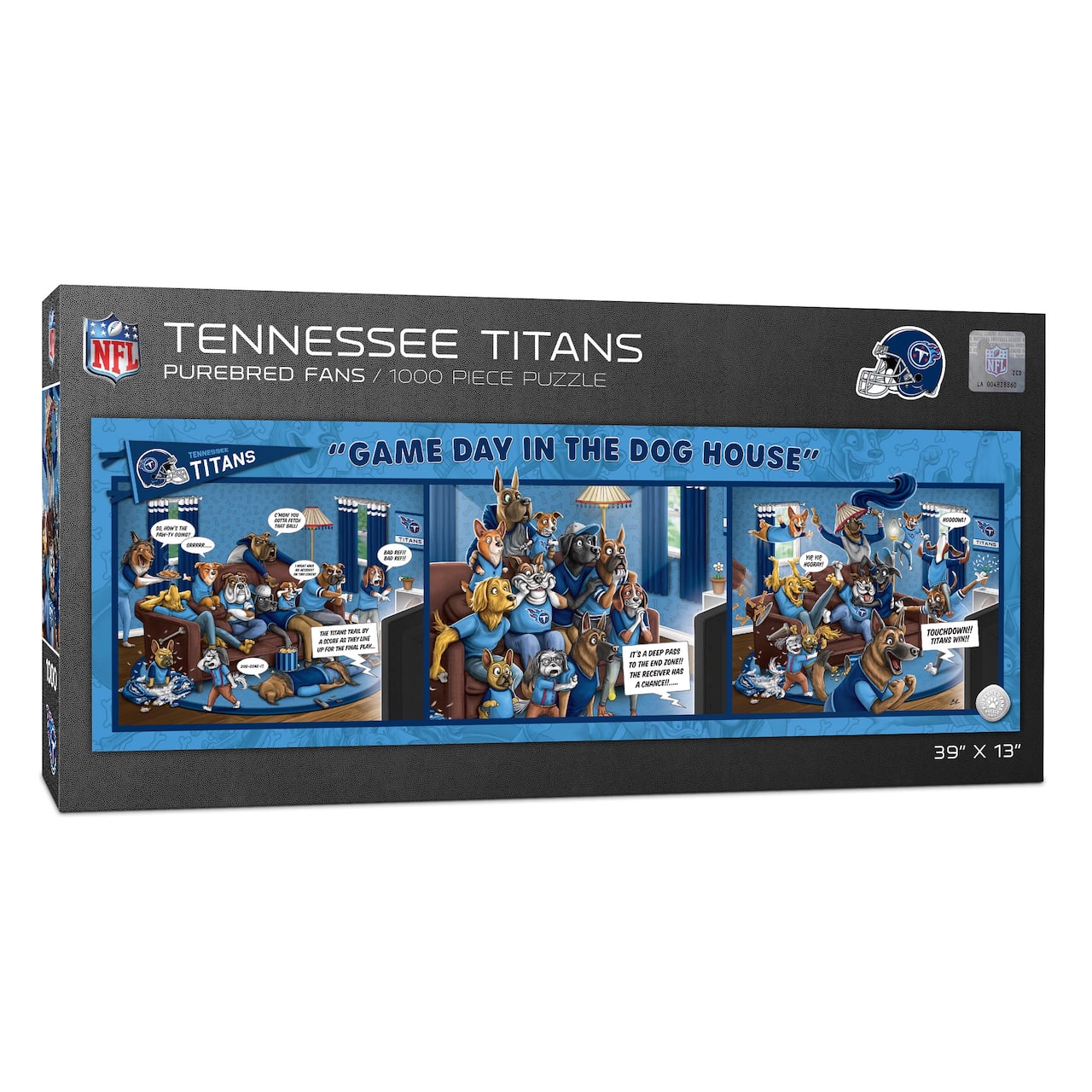 NFL Game Day in the Dog House 1,000 Piece Puzzle